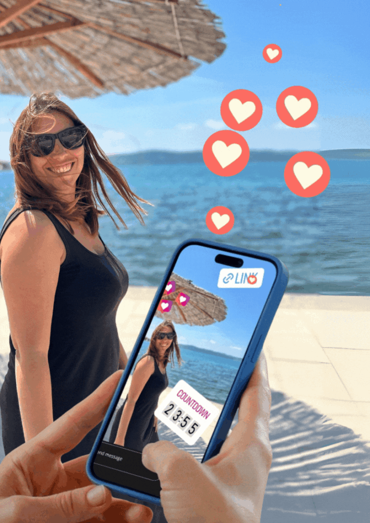 gif laura playa mobil