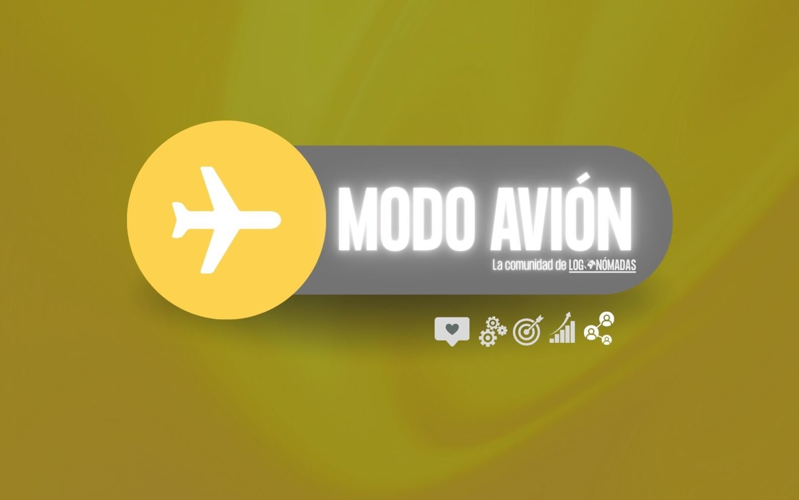 Logo de Modo Avión, grupo de emprendedoras y logopedas para empoderamiento y crecimiento empresarial.
