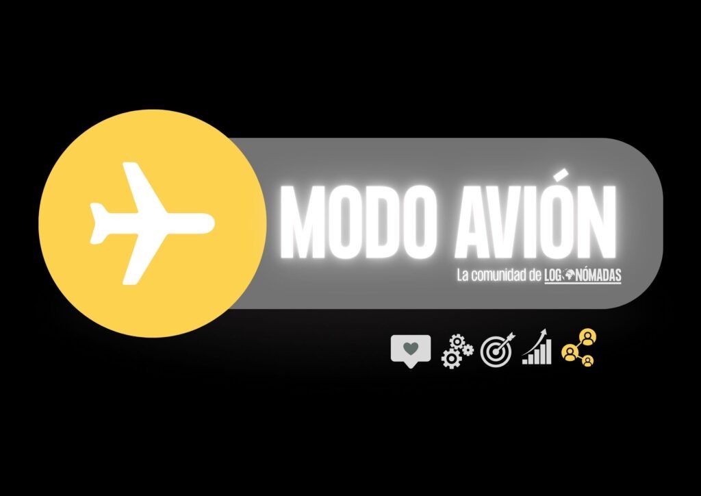 Modo Avión es un grupo de emprendedoras que se unen para compartir experiencias, impulsar el empoderamiento femenino y fomentar el desarrollo empresarial. Este logo representa la identidad del proyecto y su espíritu colaborativo.