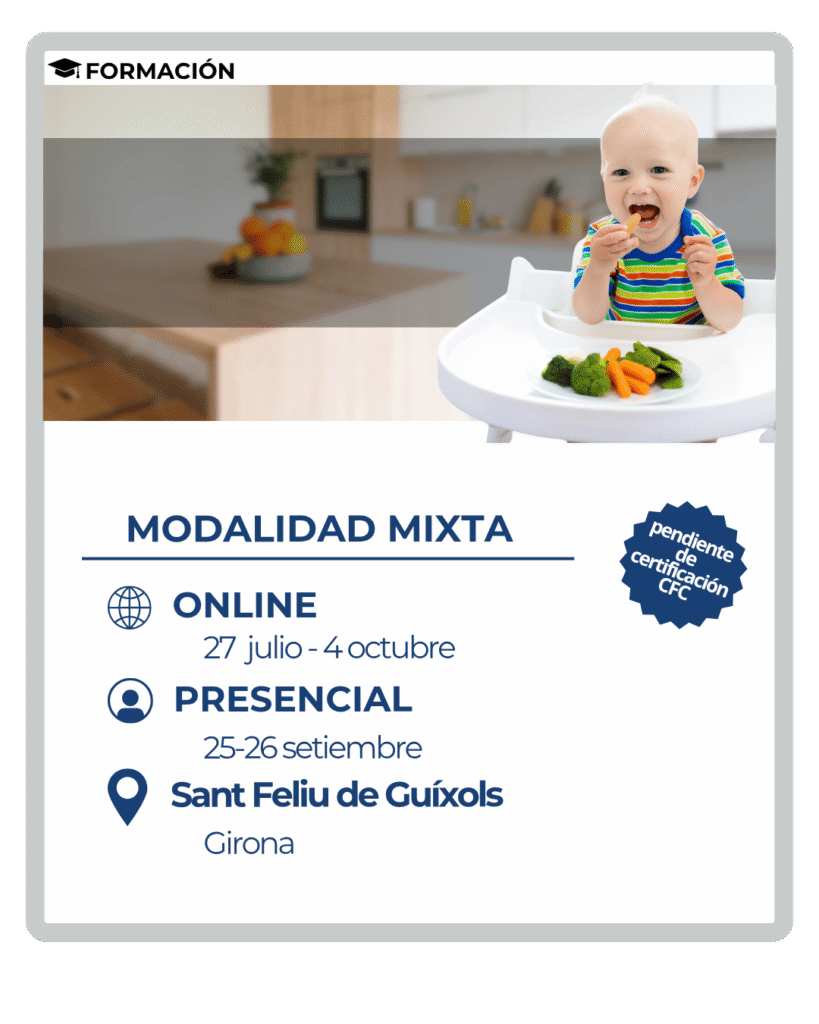 asesora alimentacion complementaria formacion certificada info modalidad online y presencial